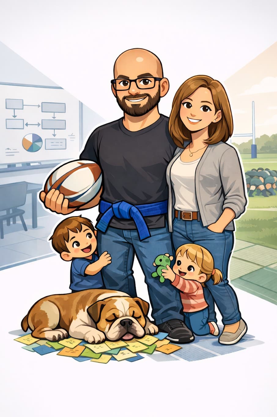 Lukas family cartoon